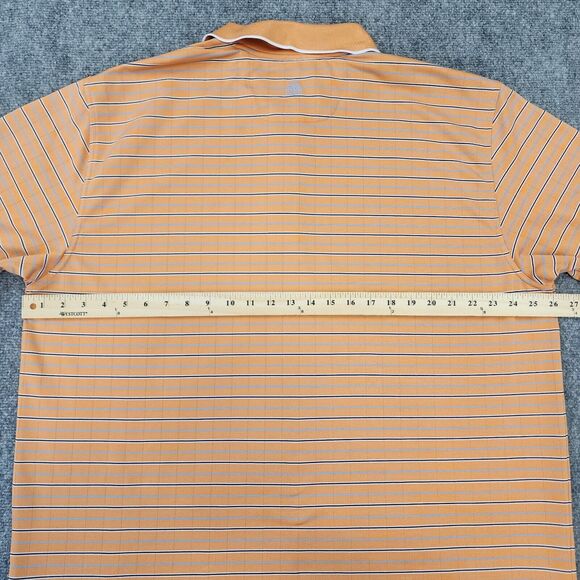 Brooks Brothers Shirt Mens XXL Orange Striped Polo Country Club ProSport Casual - Picture 4 of 16